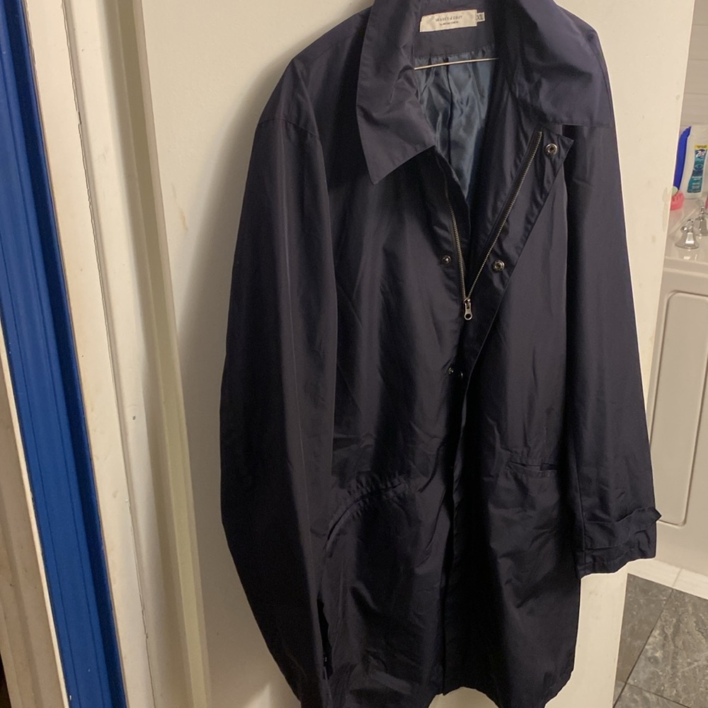 Womens Navy Trench Coat
